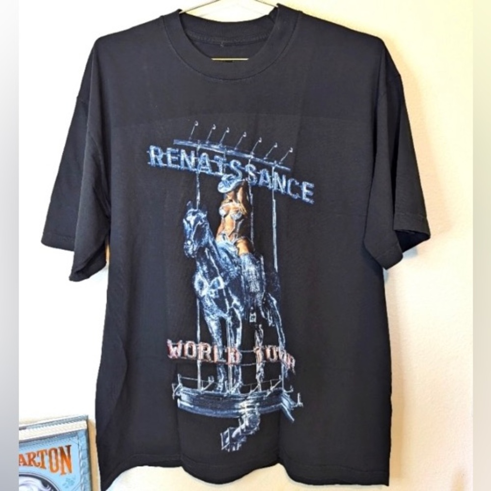 Beyoncé Official Renaissance World Tour Merch Horse Cowboy Hat TShirt Unisex